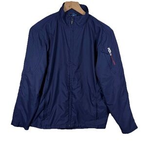 SOLD— Polo Ralph Lauren Boy’s Size XL (20) Windbreaker Jacket Full Zip Navy Blue
